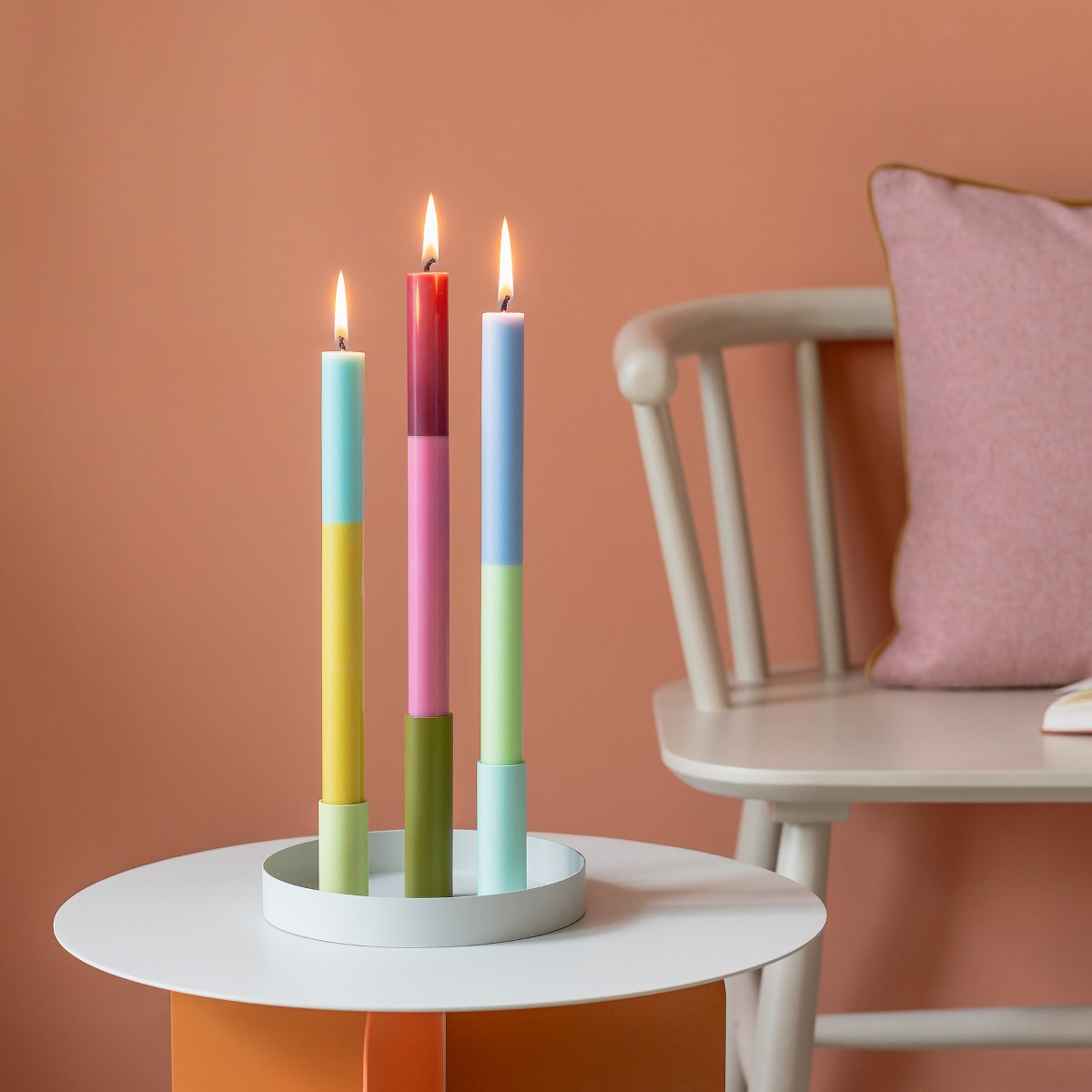 Remember Parma Dinner Candles, Set of 3 – 26cm Multicoloured – image 2