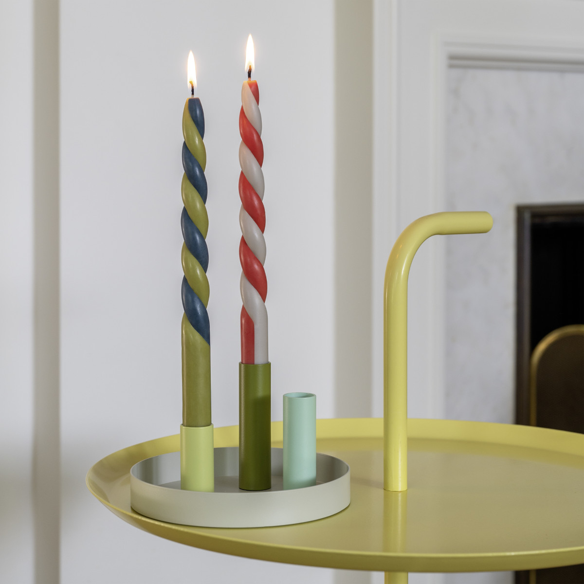 Remember Vienna Twisted Dinner Candles, Set of 2 – 26cm – image 2