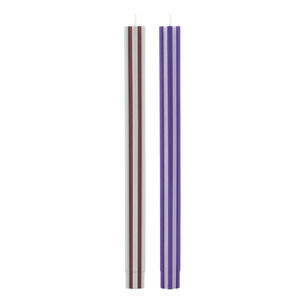 Remember Paris Ribbed Dinner Candles, Set of 2 – 26cm
