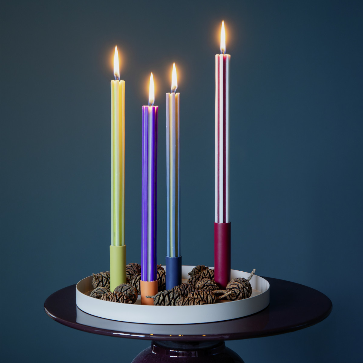 Remember Paris Ribbed Dinner Candles, Set of 2 – 26cm – image 2