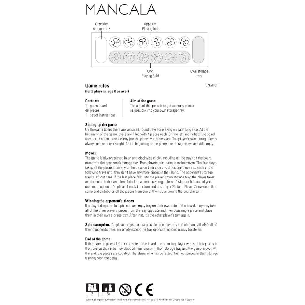Remember Mancala Wooden Board Game – image 7