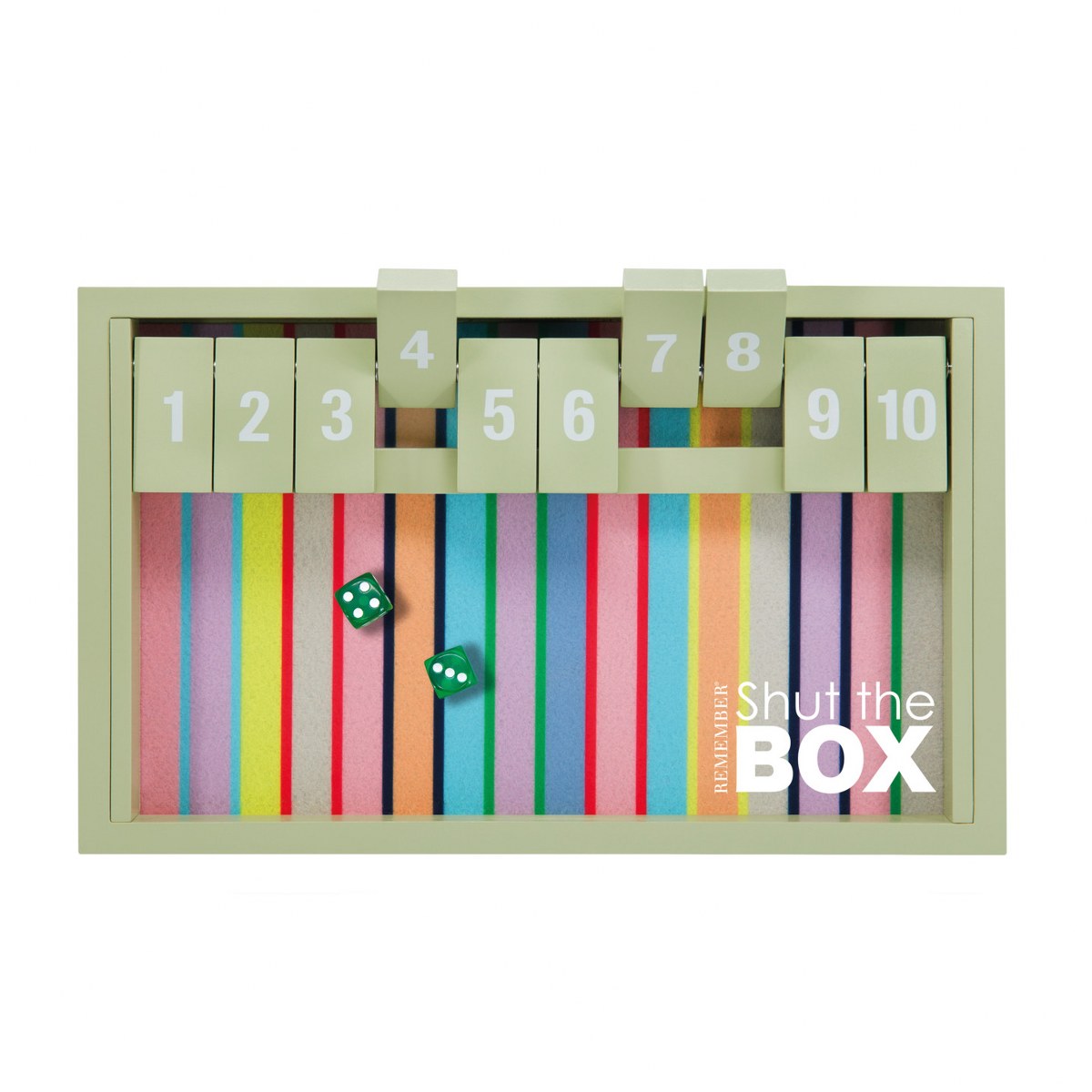 Remember Shut the Box Family Dice Game – Vibrant – image 2