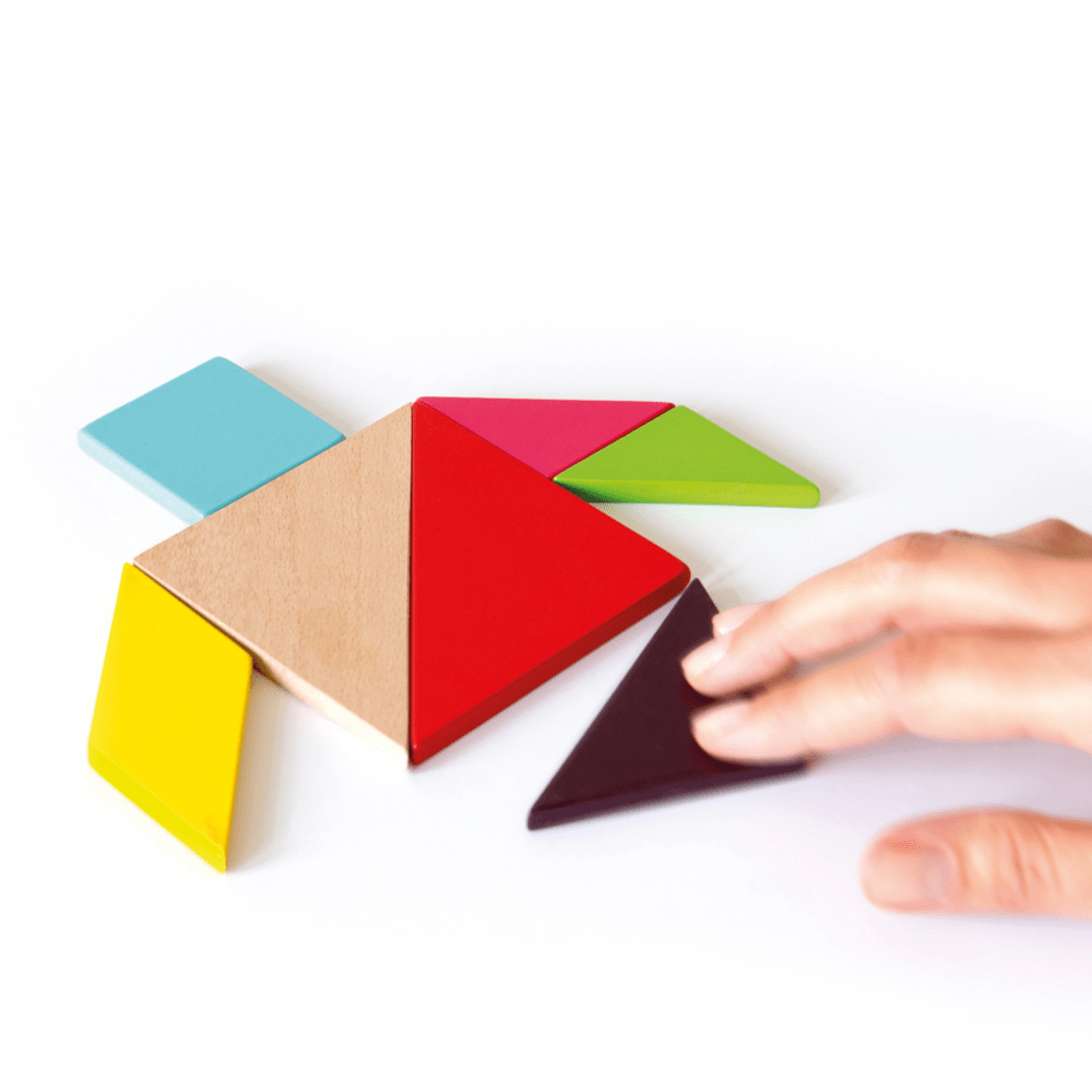 Remember Tangram Challenge Wooden Puzzle Game – image 2