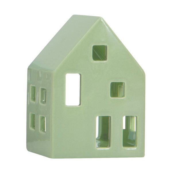 Remember Nyhavn Tealight House – Small, Sage