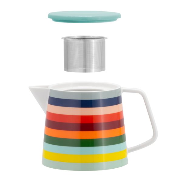 Remember Lorenzo Porcelain Teapot with Stainless Steel Filter