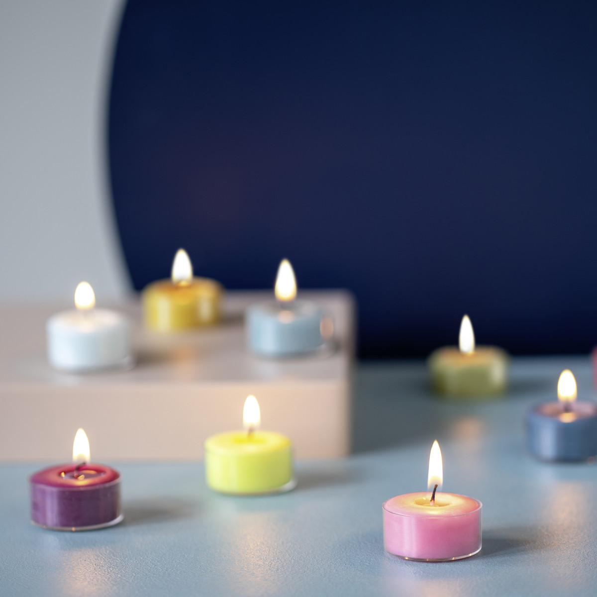 Remember Sydney Coloured Soy Tealights, Set of 9 – image 3