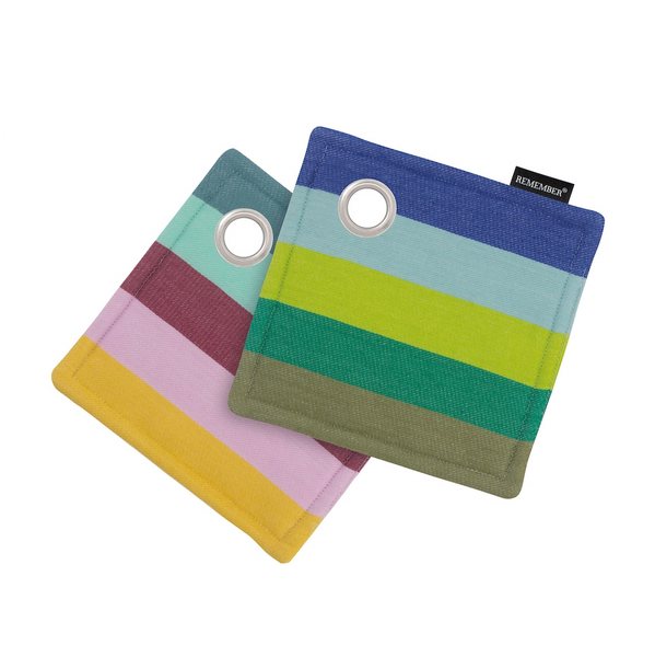 Remember Cotton Pot Holders & Trivets No.5, Set of 2
