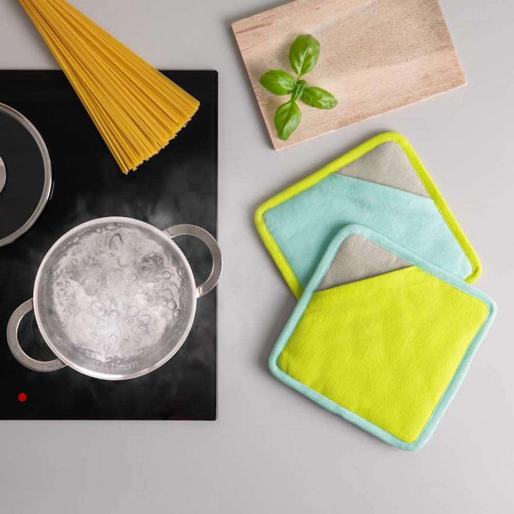 Remember Lemon Cotton Pot Holders & Trivets, Set of 2 – image 2