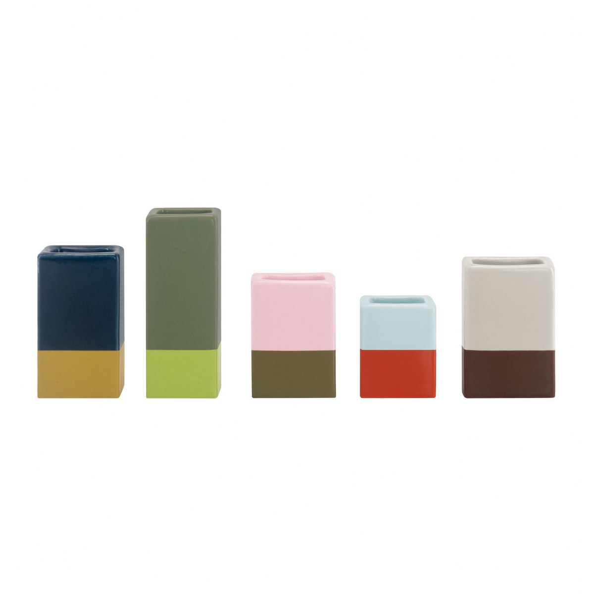Remember Dip Mini Porcelain Vases, Set of 5 – image 2