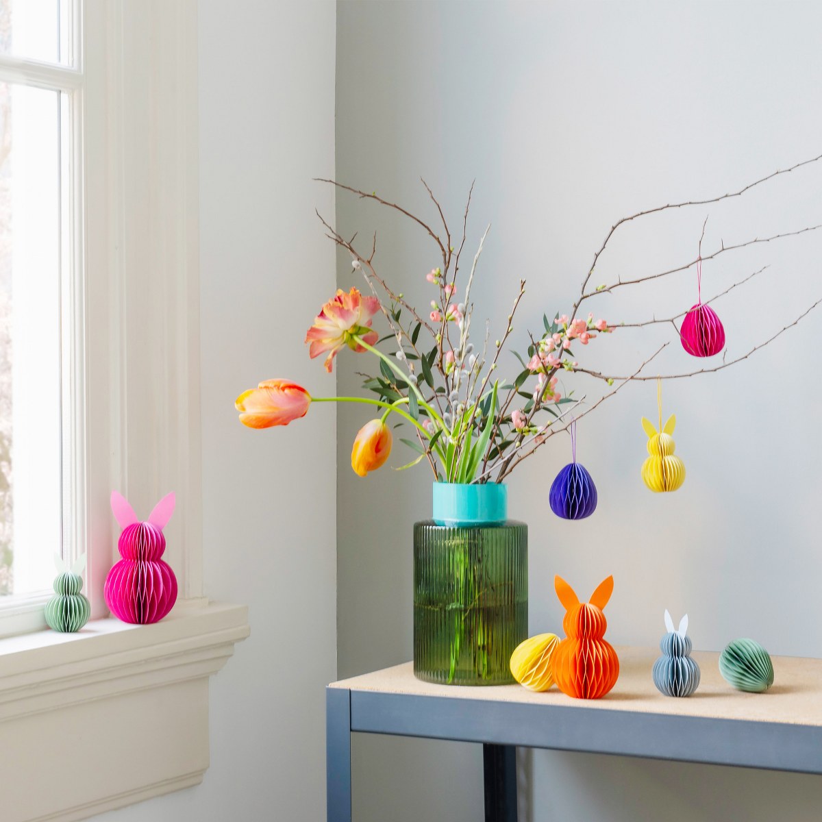 Remember Paper Oval Hanging Ornaments No.2, Set of 6 – image 3