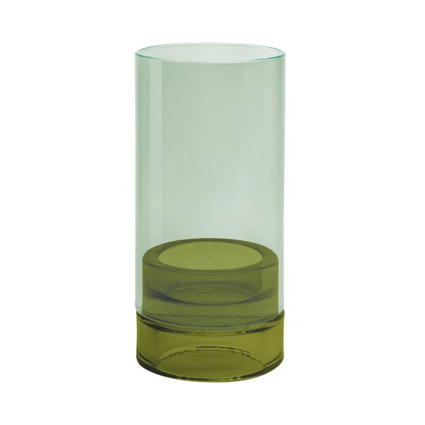 Remember Lys Hand-Blown Glass Tealight Lantern – Olive