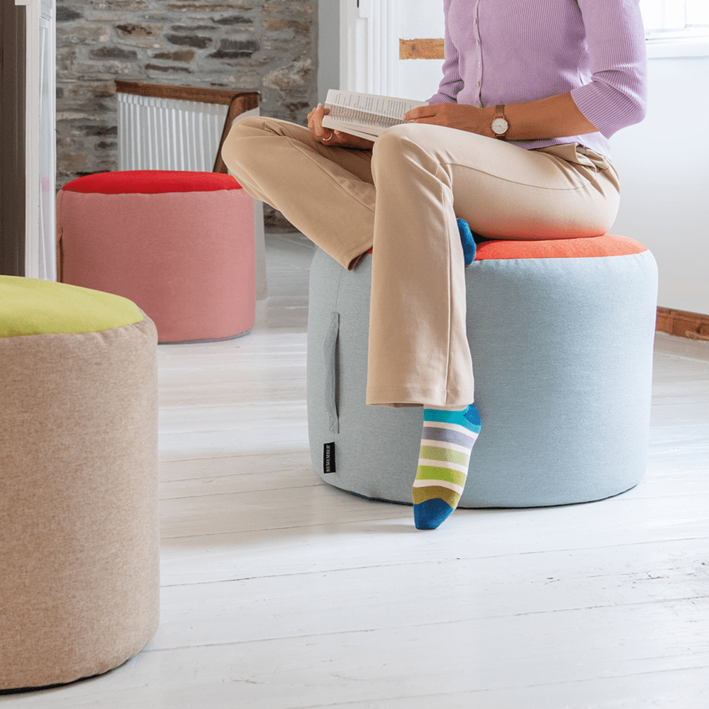 Remember PoufPouf Woven Pouffe Stool – Sand – image 4