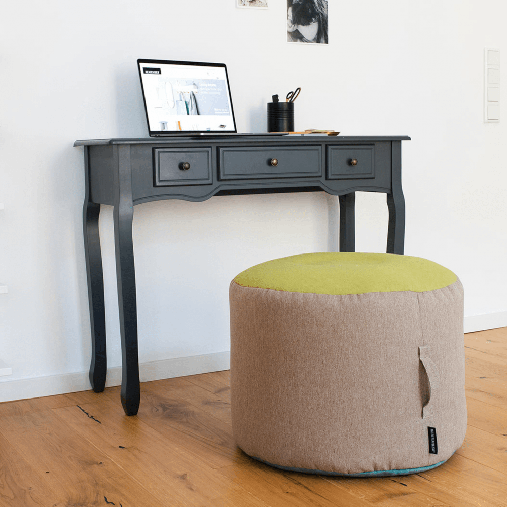 Remember PoufPouf Woven Pouffe Stool – Sand – image 2