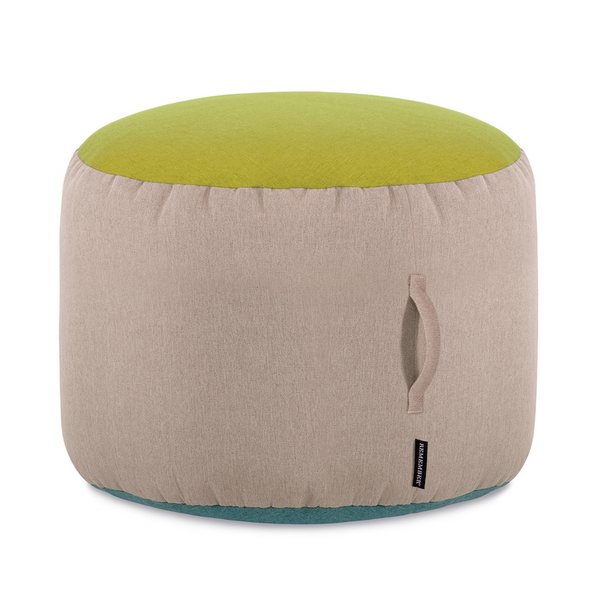 Remember PoufPouf Woven Pouffe Stool – Sand
