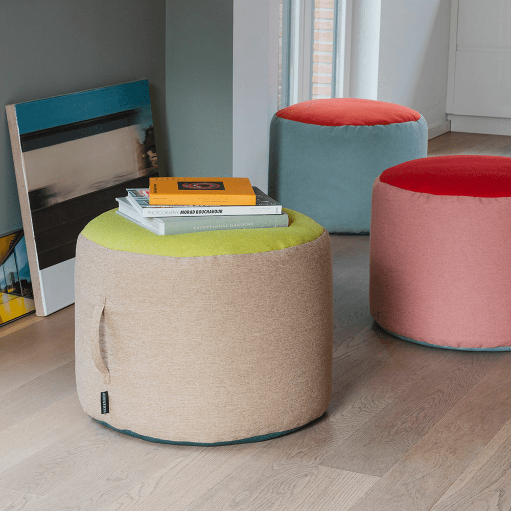 Remember PoufPouf Woven Pouffe Stool – Sand – image 5