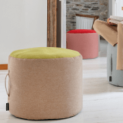 Remember PoufPouf Woven Pouffe Stool – Sand – image 3