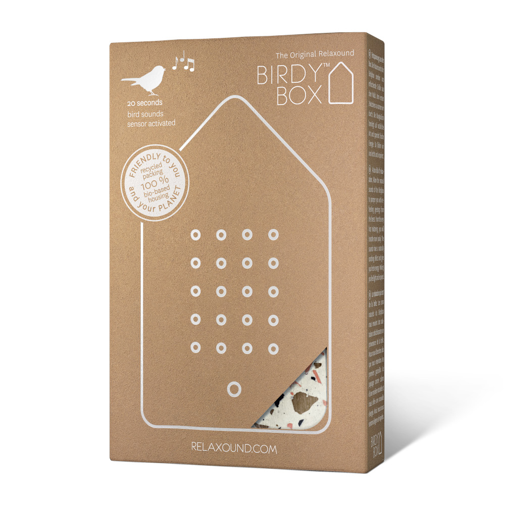 Relaxound Birdybox Birdsong Sound Box – Toffee Terrazzo – image 4