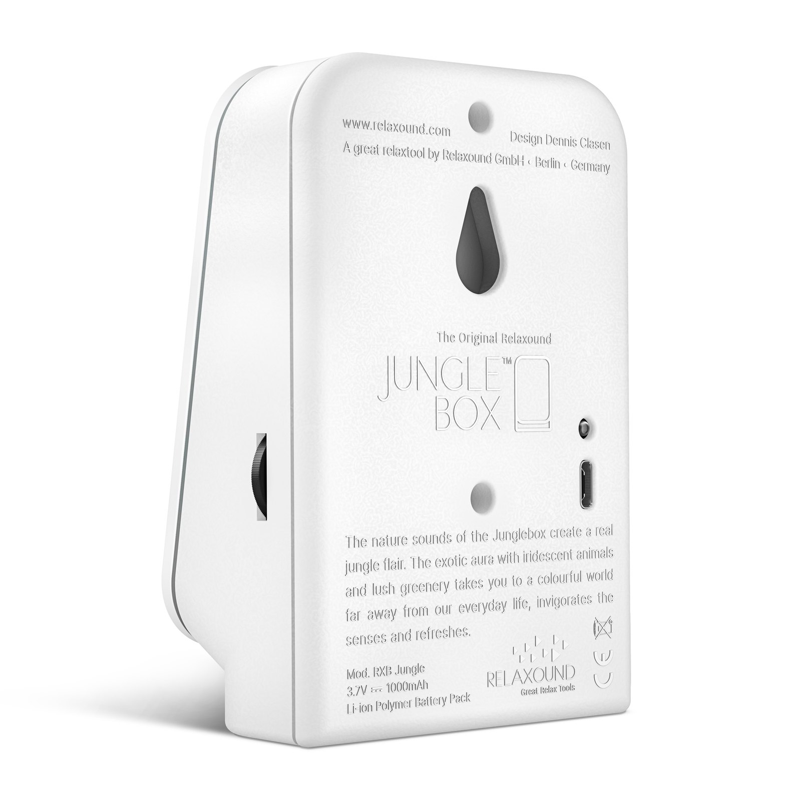 Relaxound Junglebox Rainforest Sound Box with Motion Sensor – White – image 4