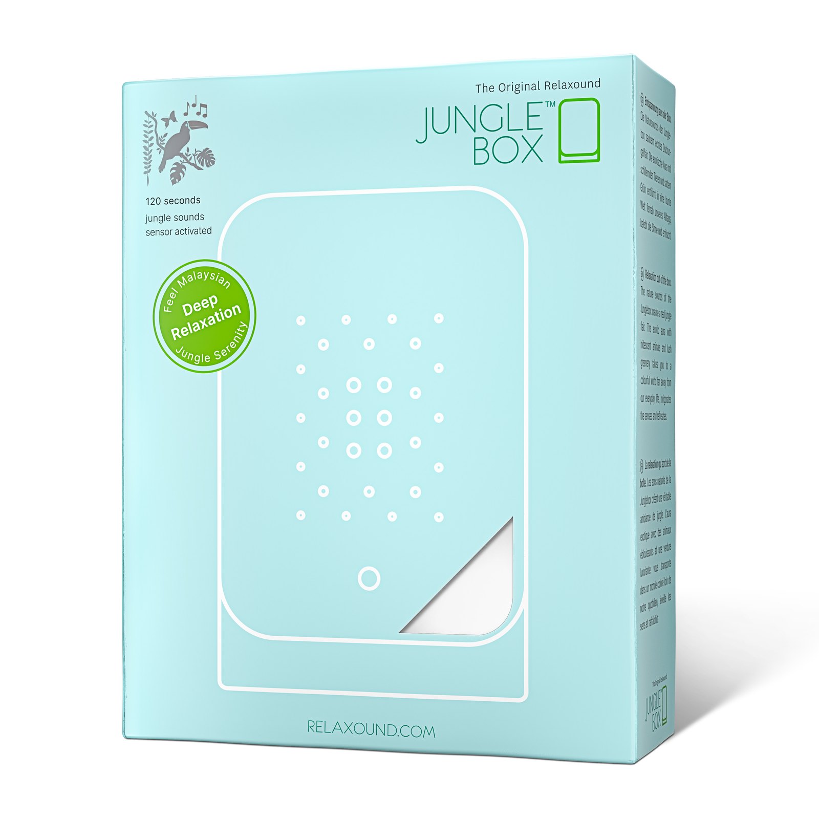 Relaxound Junglebox Rainforest Sound Box with Motion Sensor – White – image 5