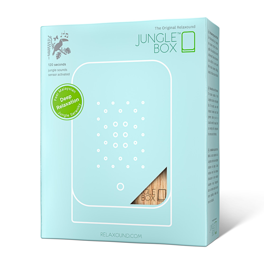 Relaxound Junglebox Rainforest Sound Box with Motion Sensor – Oak – image 4