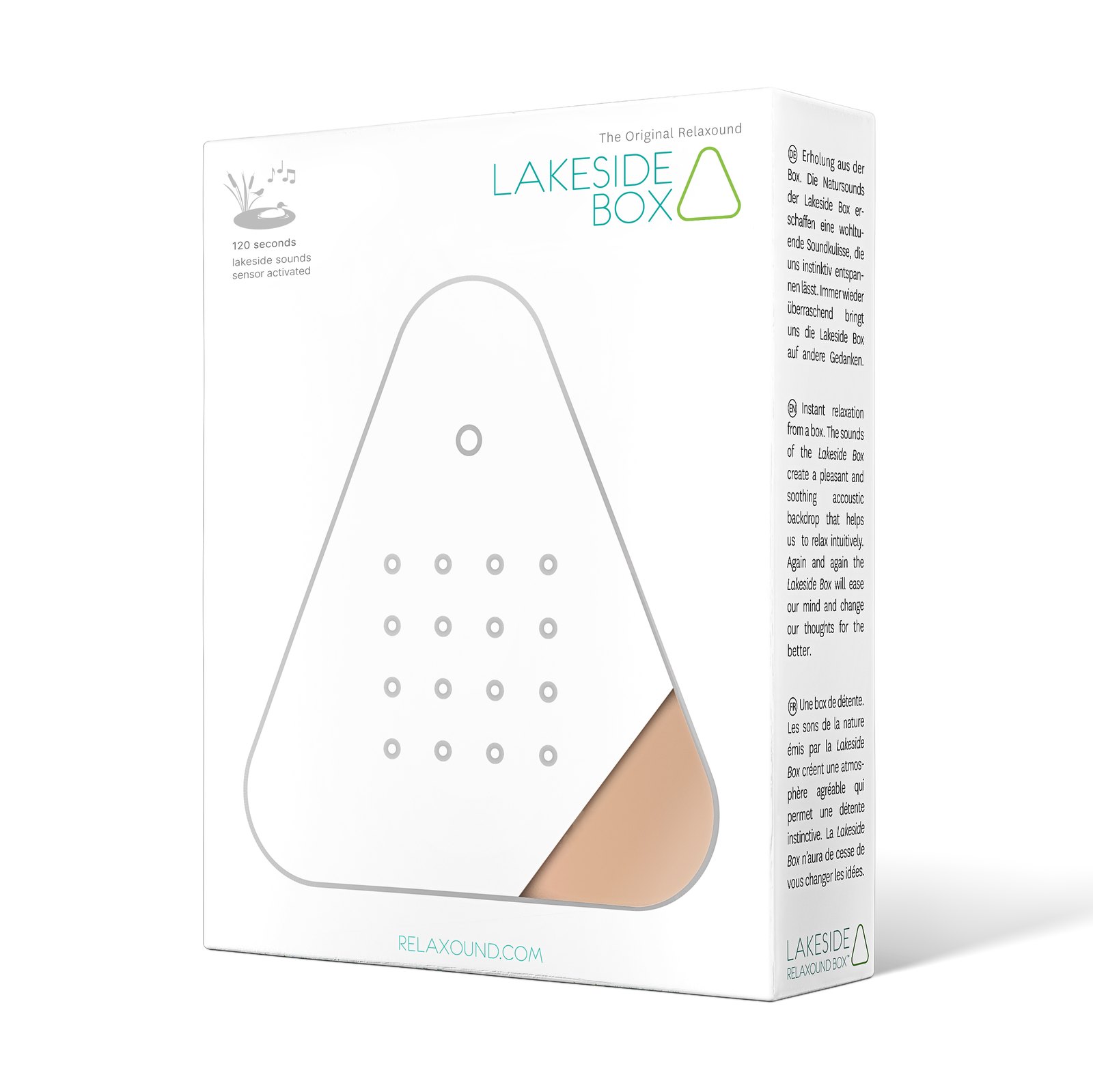 Relaxound Lakesidebox Nature Sound Box with Motion Sensor – Peach – image 4