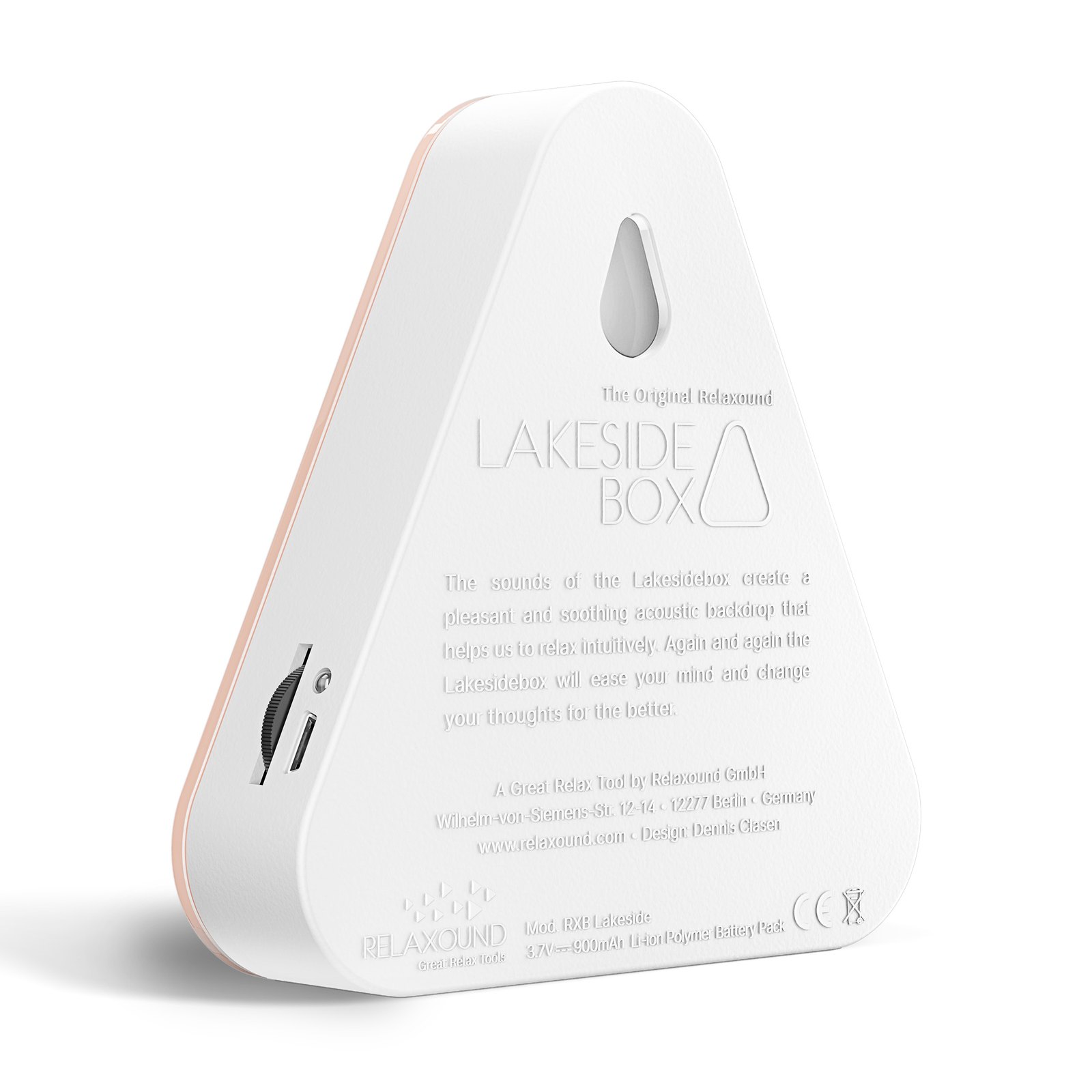 Relaxound Lakesidebox Nature Sound Box with Motion Sensor – Peach – image 3