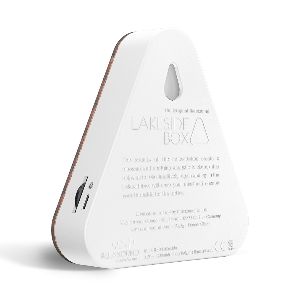 Relaxound Lakesidebox Motion-Sensor Nature Sound Box – Oak – image 3