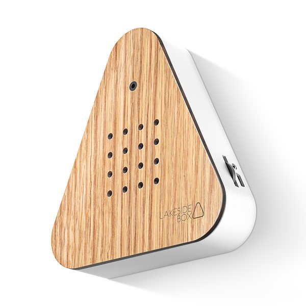 Relaxound Lakesidebox Motion-Sensor Nature Sound Box – Oak
