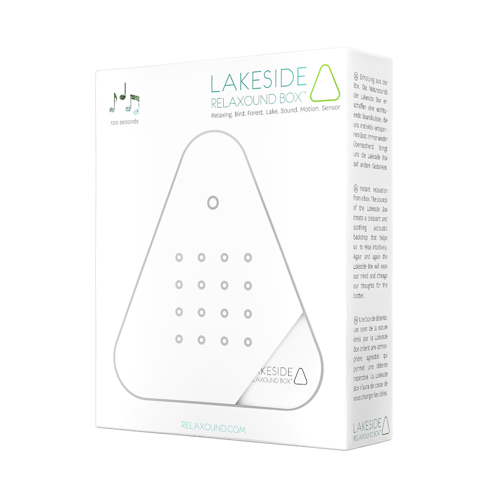 Relaxound Lakesidebox Nature Sound Box with Motion Sensor – White – image 3