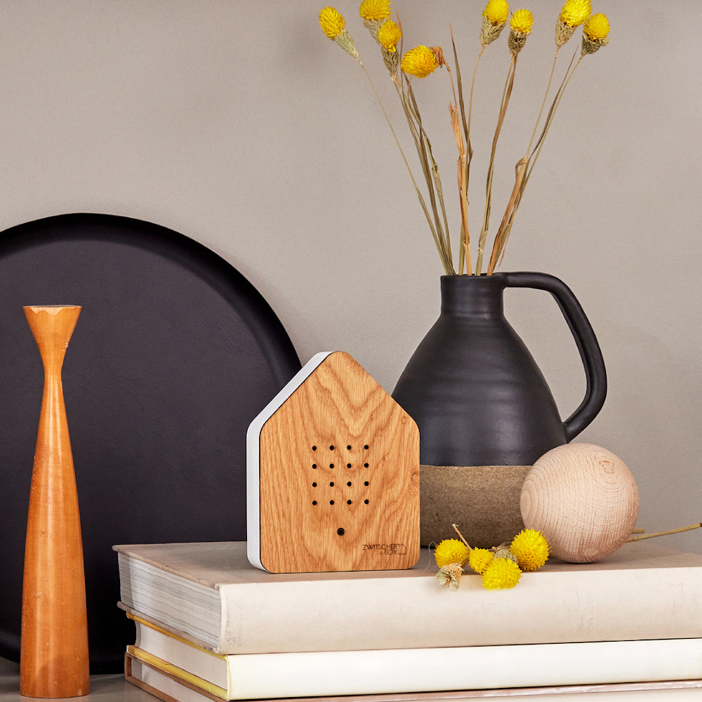 Relaxound Zwitscherbox Birdsong Sound Box with Motion Sensor – Oak – image 4