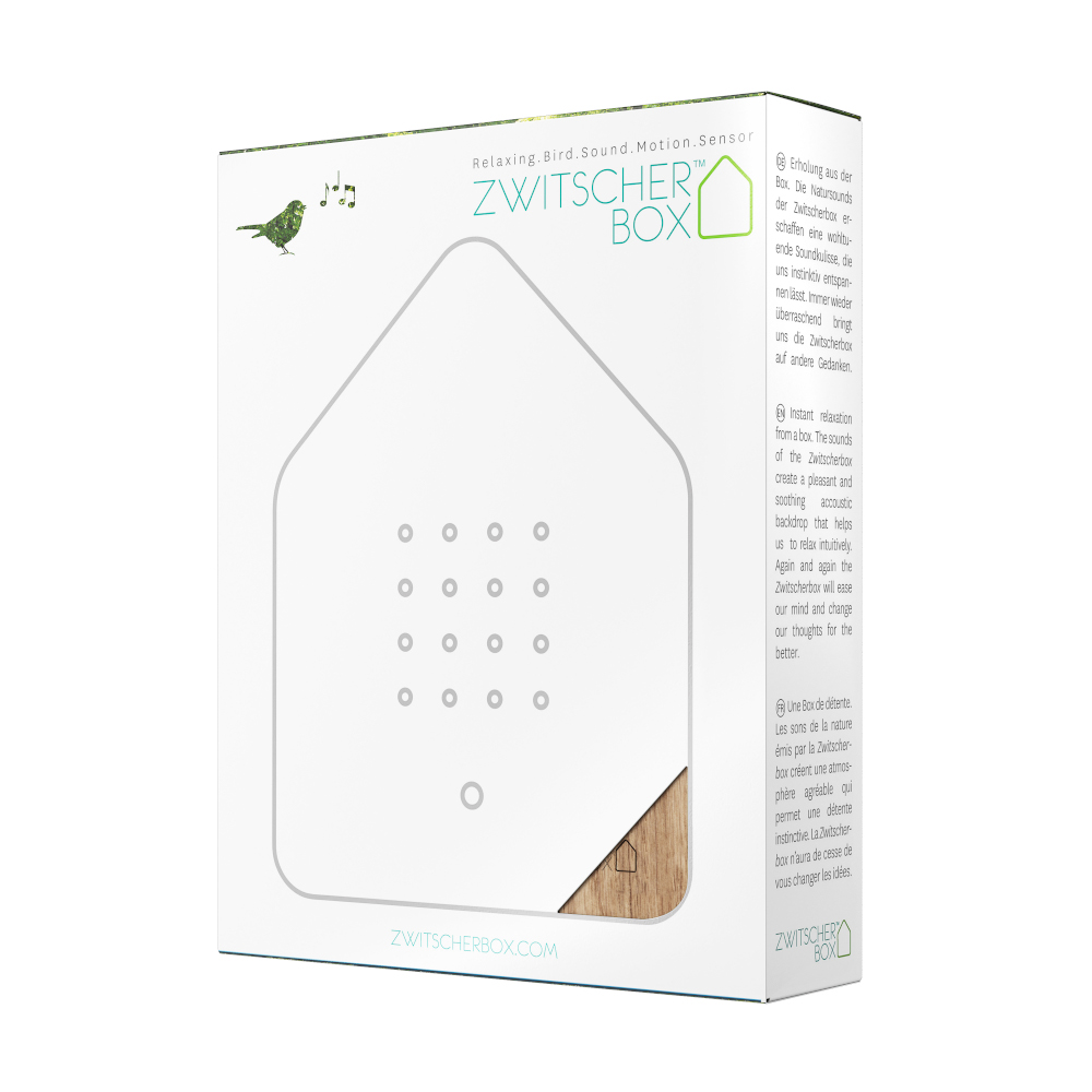 Relaxound Zwitscherbox Birdsong Sound Box with Motion Sensor – Oak – image 3
