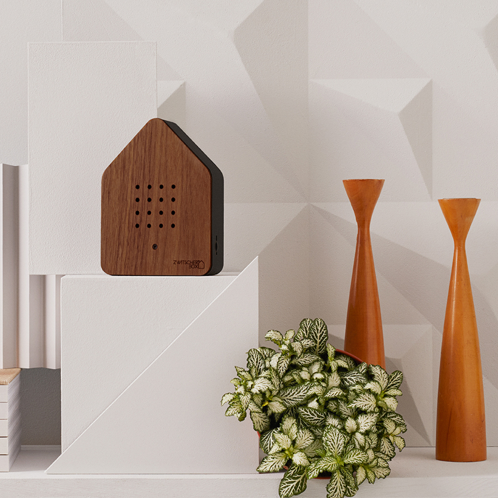 Relaxound Zwitscherbox Birdsong Sound Box with Motion Sensor – Walnut – image 3