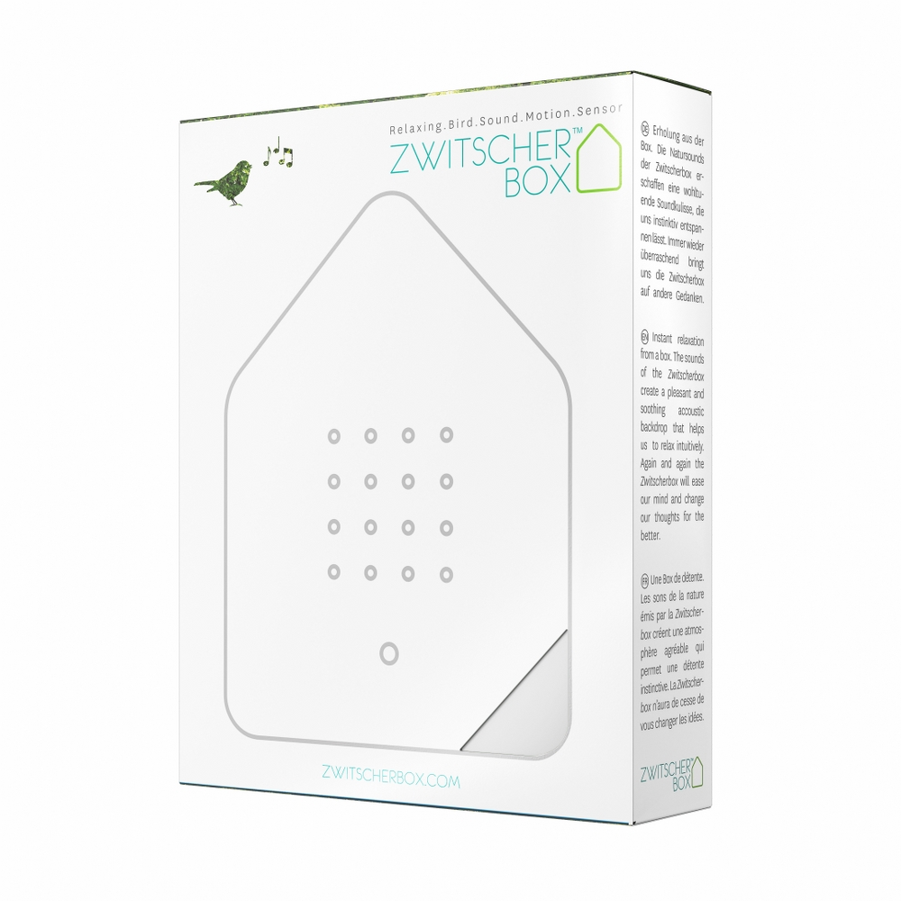 Relaxound Zwitscherbox Birdsong Sound Box with Motion Sensor – White – image 3