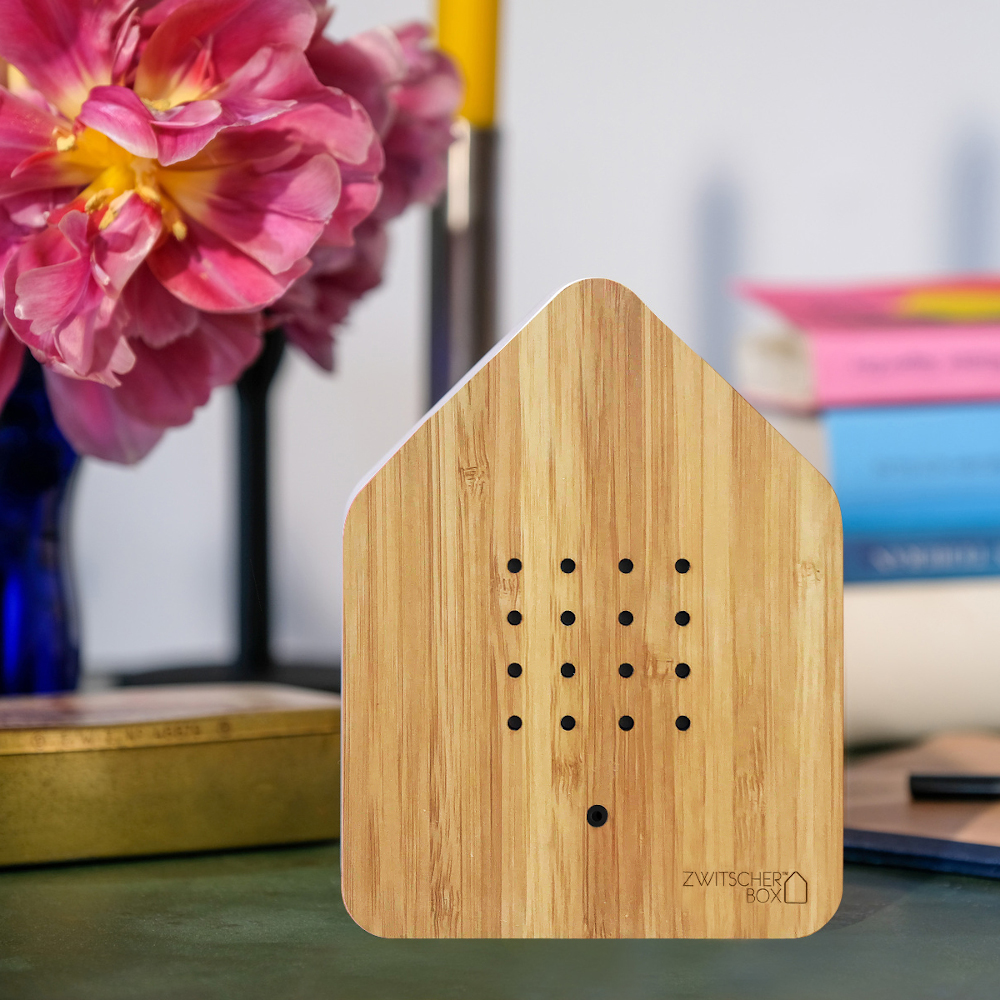 Relaxound Zwitscherbox Birdsong Sound Box with Motion Sensor – Bamboo – image 4