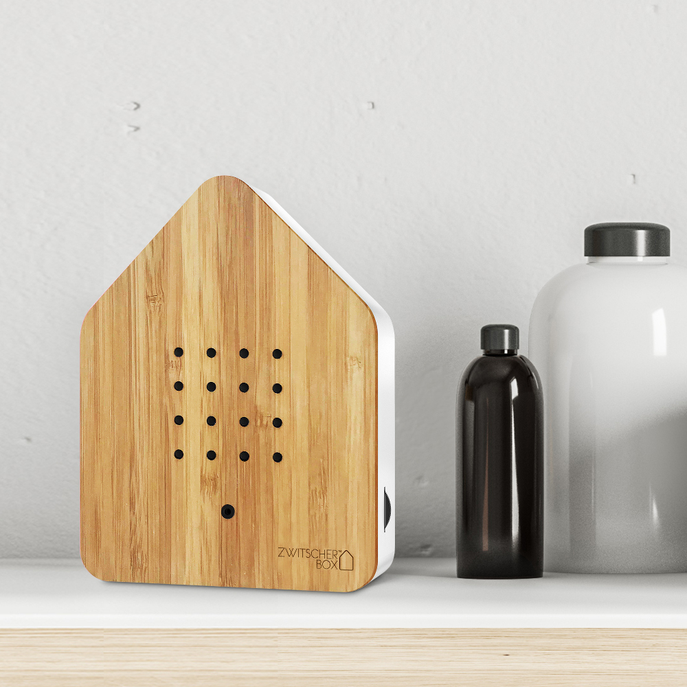 Relaxound Zwitscherbox Birdsong Sound Box with Motion Sensor – Bamboo – image 3